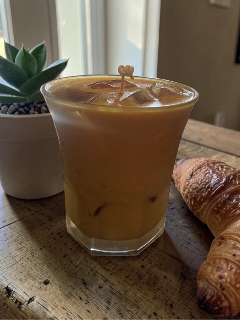 Ice coffee creamy  Scented Candle smells like coffee 18 oz NIB handmade